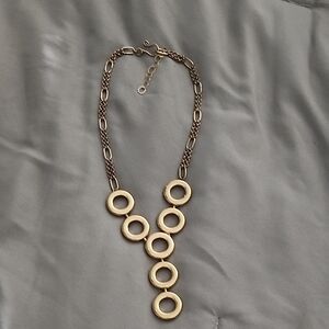 Elegant Gold Circle Pendant Necklace